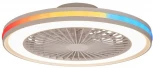 Потолочная люстра RGB светодиодная с вентилятором Mantra Gamer 7861 (220V, пульт управления, круглые)