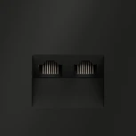 Розетка двойная Ethernet RJ-45 (черный матовый) Voltum S70 VLS060208