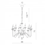 Подвесная люстра Divinare Atlanta 1021/02 LM-12