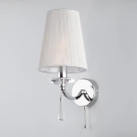 Бра Eurosvet Valery 60079/1 хром (220V, подвески, выключатель)