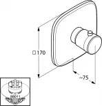 Термостат Kludi Ambienta 537290575 для душа