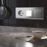 Розетка с заземлением (серебряный) W1171006 (a051527)