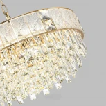 Подвесная люстра Odeon Light Fiesta 5070/12 золото/прозрачный/матовый/металл/хрусталь/стекло E14 12*40W (220V, на цепи)