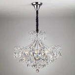 Подвесная люстра Eurosvet Crystal 10080/6 хром / прозрачный хрусталь