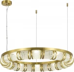 Подвесной светильник ST Luce Esme SL6011.303.01 Латунь/Прозрачный LED 1*50W (220V, на тросе, круглые)