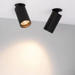 Встраиваемый точечный светильник SP-GABI-BUILT-FLAP-R60-12W Warm3000 (BK, 60 deg, 230V) (Arlight, IP40 Металл, 5 лет) 052359