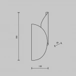 Настенный светильник Maytoni Organic MOD225WL-02B2 (220V)