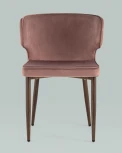 Стул Stool Group Матео велюр пыльно-розовый ножки дерево УТ000031336