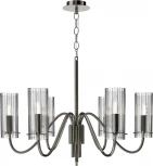 Подвесная люстра ST Luce SL2005 SL2005.103.06 никиль/прозрачный E14 6*40W (220V, на цепи)