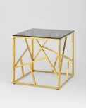Журнальный столик Stool Group 55*55 АРТ ДЕКО золото стекло smoke УТ000001968