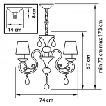 Подвесная люстра Osgona Ricerco 693082 (220V, на цепи)