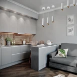 Светильник потолочный накладной Feron ML181 48036 35W белый, золото (220V, круглые)