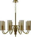 Подвесная люстра ST Luce SL2005 SL2005.303.08 латунь/коньячный E14 8*40W (220V, на цепи)