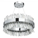 Подвесная люстра MW-Light Аделард 642014601 (LED, 220V, хрусталь, пульт управления, на тросе, круглые)