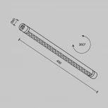 Трековый светильник Downlight модульный низковольтный LED 12W 24V Maytoni Points C149CL-L500-12W3K-B