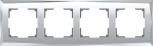 Рамка на 4 поста Diamant (зеркальный) Werkel W0041220 (a051018)