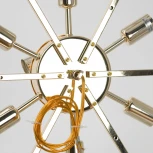 Подвесная люстра Lussole Napa LSP-8926 (220V, хрусталь, на цепи, круглые)