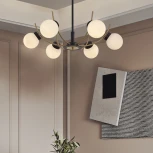 Потолочная люстра на штанге Arte Milano Neapolis-76169 276169/6 BK/GD (220V, шар)