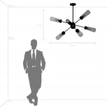 Потолочная люстра на штанге Crotone 690063 Lightstar (220V)