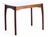 Стол CATERINA бук, мдф, 100+30x70x75, коричневый, белый Tetchair 15856
