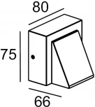 Уличный настенный светильник Oasis Light TUBE LED W78029A V (220V, IP54)