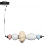 Подвесной светильник ST Luce Florentini SL6134.423.01 черный/синий, желтый, розовый, опаловый LED 1*18W 3000K (220V, на тросе)