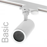 Трековый светильник однофазный Wolta WTL-GU10/01W под лампу GU10 белый BASIC