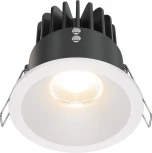 Встраиваемый светильник Zoom 3000K 1x12Вт 60° IP 65 LED Maytoni Technical DL034-2-L12W (220V)