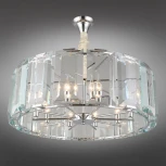 Подвесная люстра Omnilux Noventa OML-81513-10 (220V, хрусталь, на цепи, свеча, круглые)