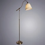 Торшер изогнутый для чтения Arte Lamp Seville A1509PN-1PB (220V)
