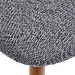 Стул Bradex Home полубарный Lucas темно-серый букле с ножками цвета орех (RF 0551)