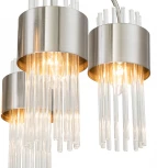 Подвесная люстра Garda 656/8PL E14*40W Satin nickel