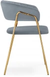 Стул Woodville на металлокаркасе Kamelia 1 gray / gold 15471