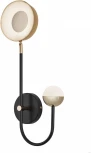 Бра светодиодное Arte Milano Ferrara-73210 273299/1+1 BK/GD (220V, круглые)
