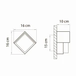 Настенный светильник уличный Lightstar Paletto 382293