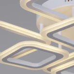 Потолочная люстра светодиодная на штанге с пультом регулировкой яркости и цветовой температуры Reluce 05106-0.3-4+4A WH (220V)