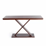 Стол ALVEST (mod. T-161) Темный орех (HN GLAZE) (дерево гевея, МДФ)