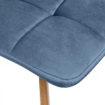 Стул Bradex Home Easy бирюзовый с ножками под дерево (FR 0963)