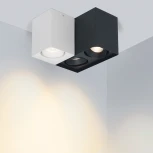Накладной светильник LED SP-CUBUS-S100x100-11W Warm3000 (WH, 40 deg, 230V) (Arlight, IP20 Металл, 3 года) 020386(2)