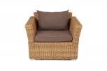 Кресло из искусственного ротанга, цвет соломенный 4SIS Капучино YH-C1130W-3