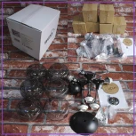 Потолочная люстра на штанге Seven Fires Mouzes SF3328/6C-BK-CR-SMK