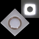 Встраиваемый точечный светильник Reluce 55031-9.0-001MN MR16+LED3W WT (220V)