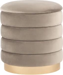 Пуф Франсис с ящиком велюр серо-бежевый УТ000035898