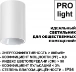Светильник накладной влагозащищённый Novotech Recte 359420 белый IP54 LED 15W 220V 3000К (круглые)