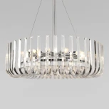 Подвесная люстра Loft It Dakota 10300/800 Nickel (220V, хрусталь, на тросе)