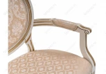 Кресло Woodville Данте молочный с золотой патиной 406095