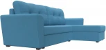 Диван угловой Амстердам Лайт правый угол (Голубой/Рогожка) Лига Диванов арт.121170