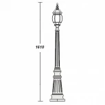 Наземный фонарь Oasis Light 83411S Bl