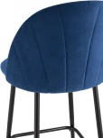 Стул полубарный Stool Group Логан велюр синий УТ000035468
