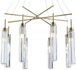 Подвесная люстра Newport 4520 4524+4/S gold (220V, на тросе)